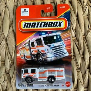 Scania P 360 Fire Truck Matchbox Car New 2025 FireTruck Engine Emergency Vehicle